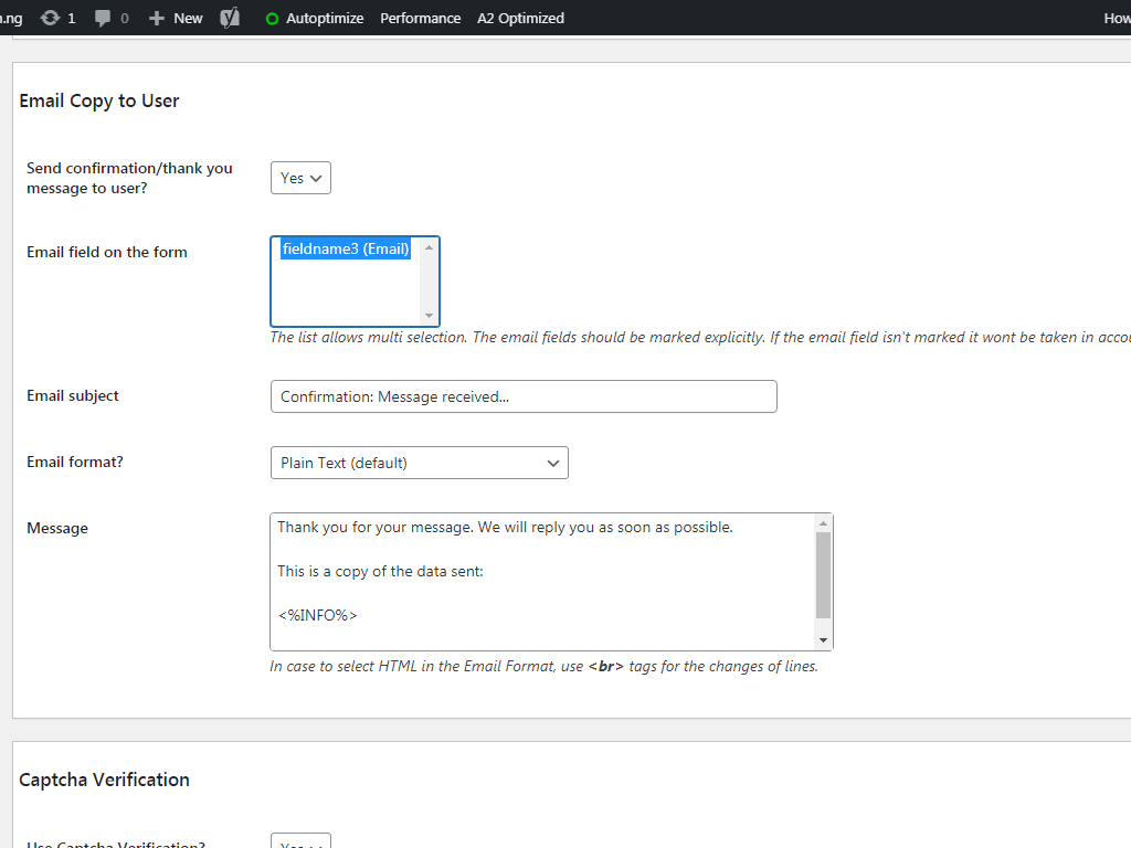 Calculated Fields Form: Send EmailCalculated Fields Form Send Email